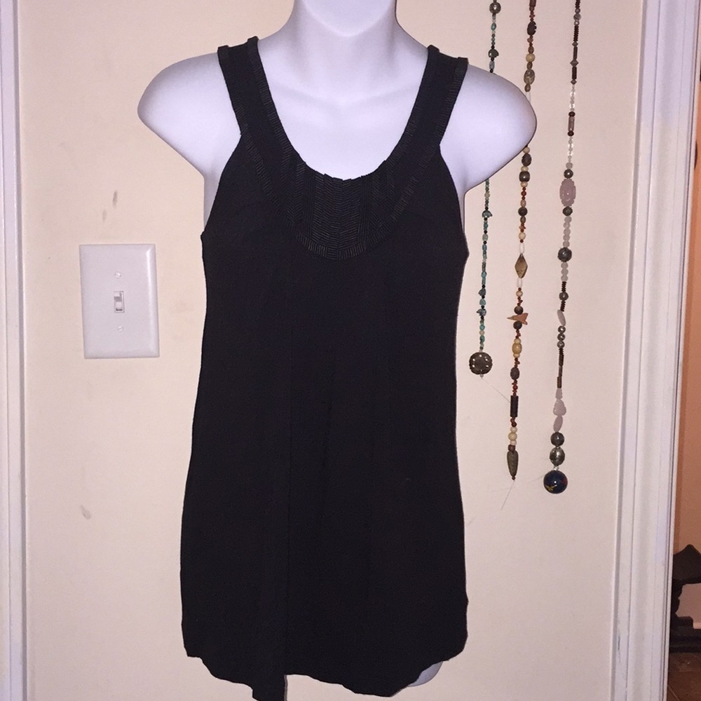 Black dressy tank top Size S